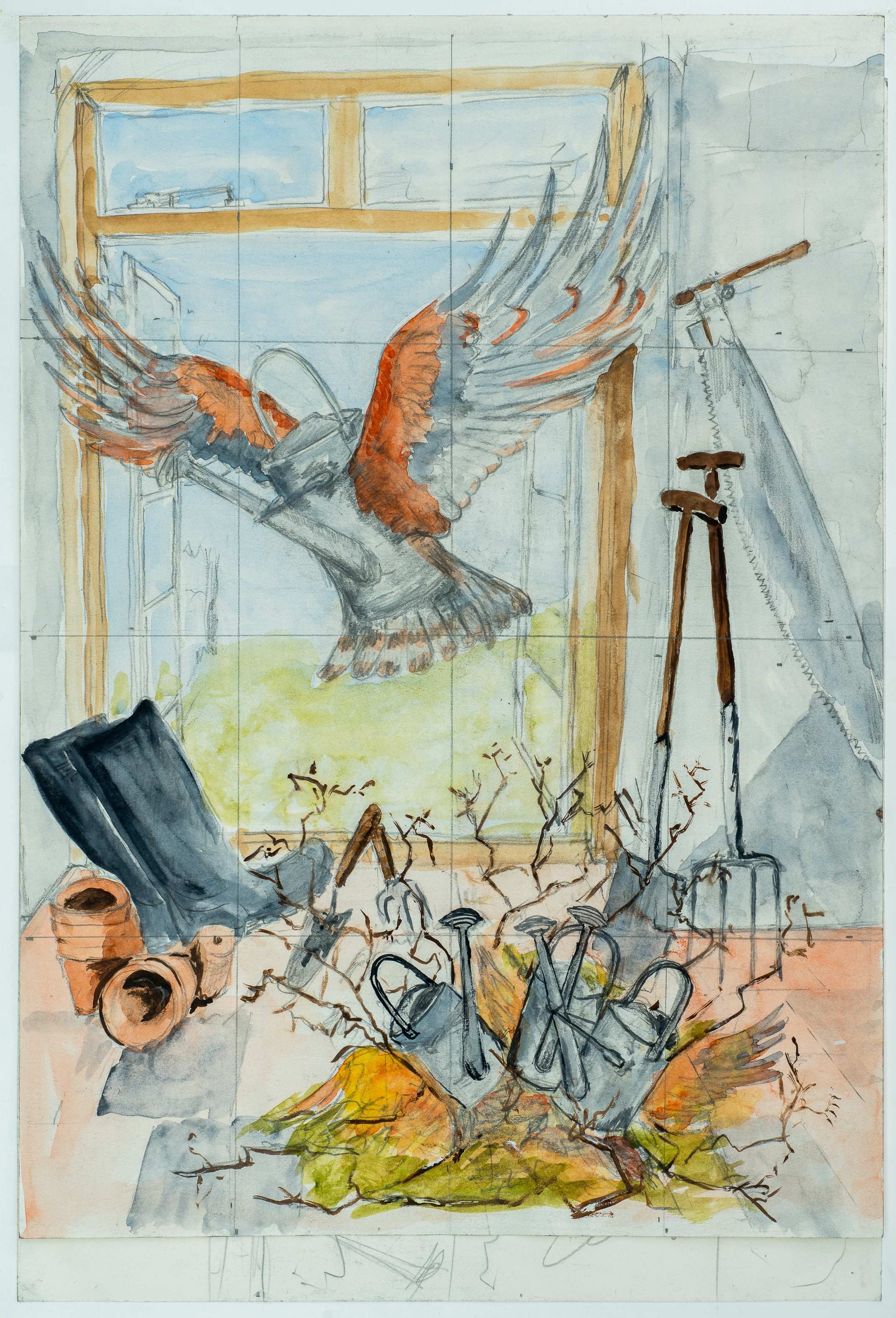Preparation for “Life in the Loft” — painting by Chris Brock