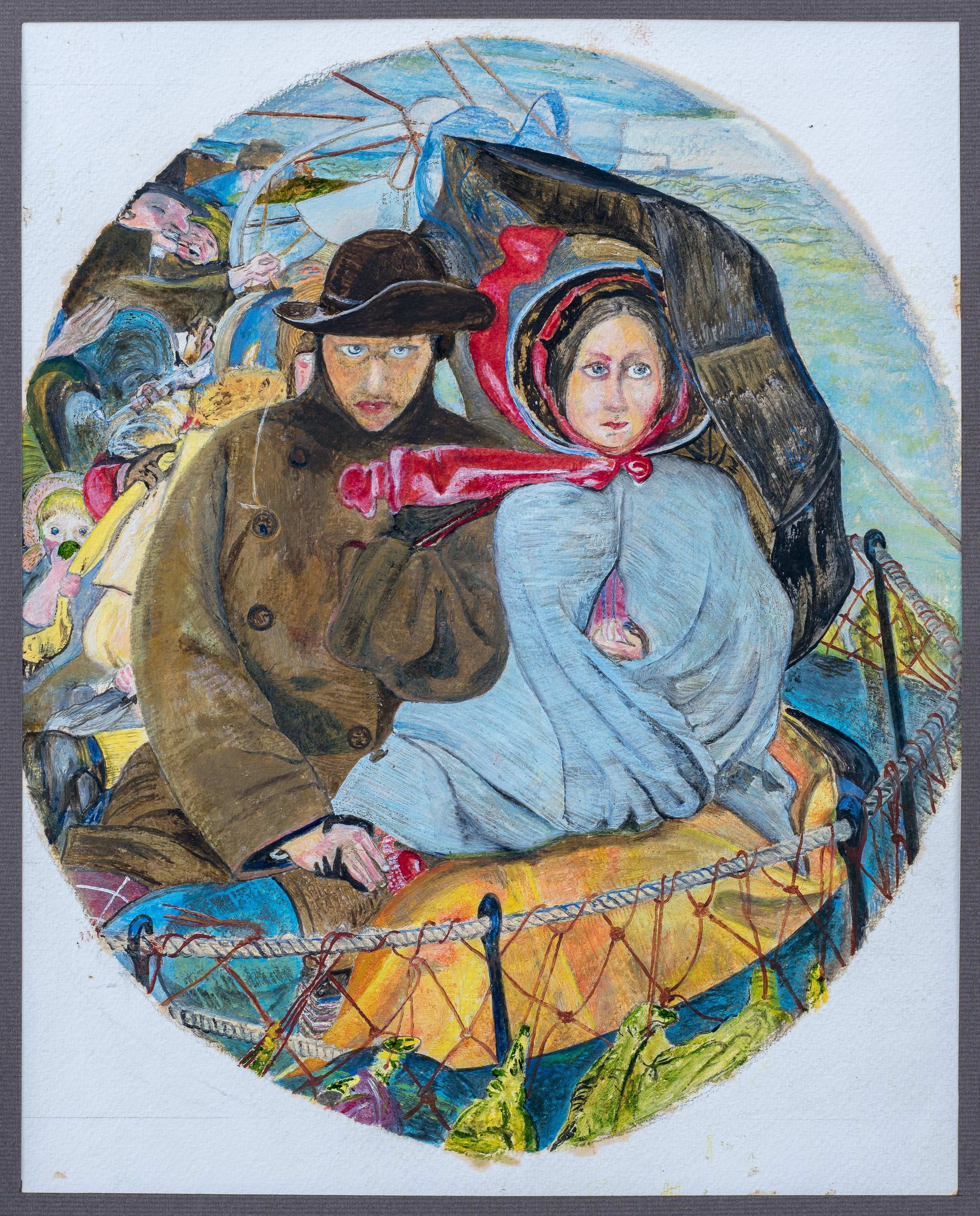 The Last of England, after Ford Madox Brown — painting by Chris Brock