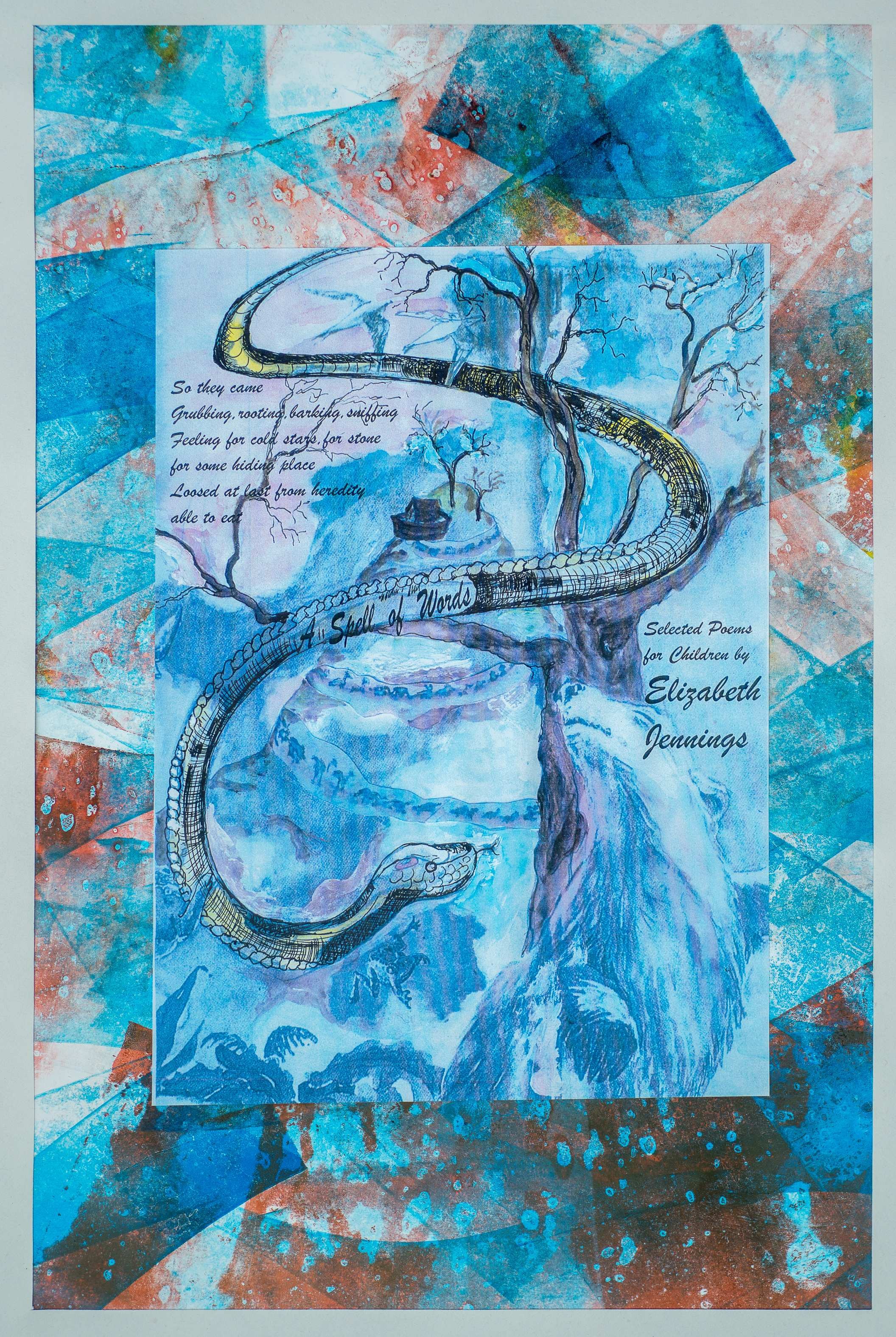Illustration for 'A Spell of Words: Selected Poems for Children' by Elizabeth Jennings — painting by Chris Brock
