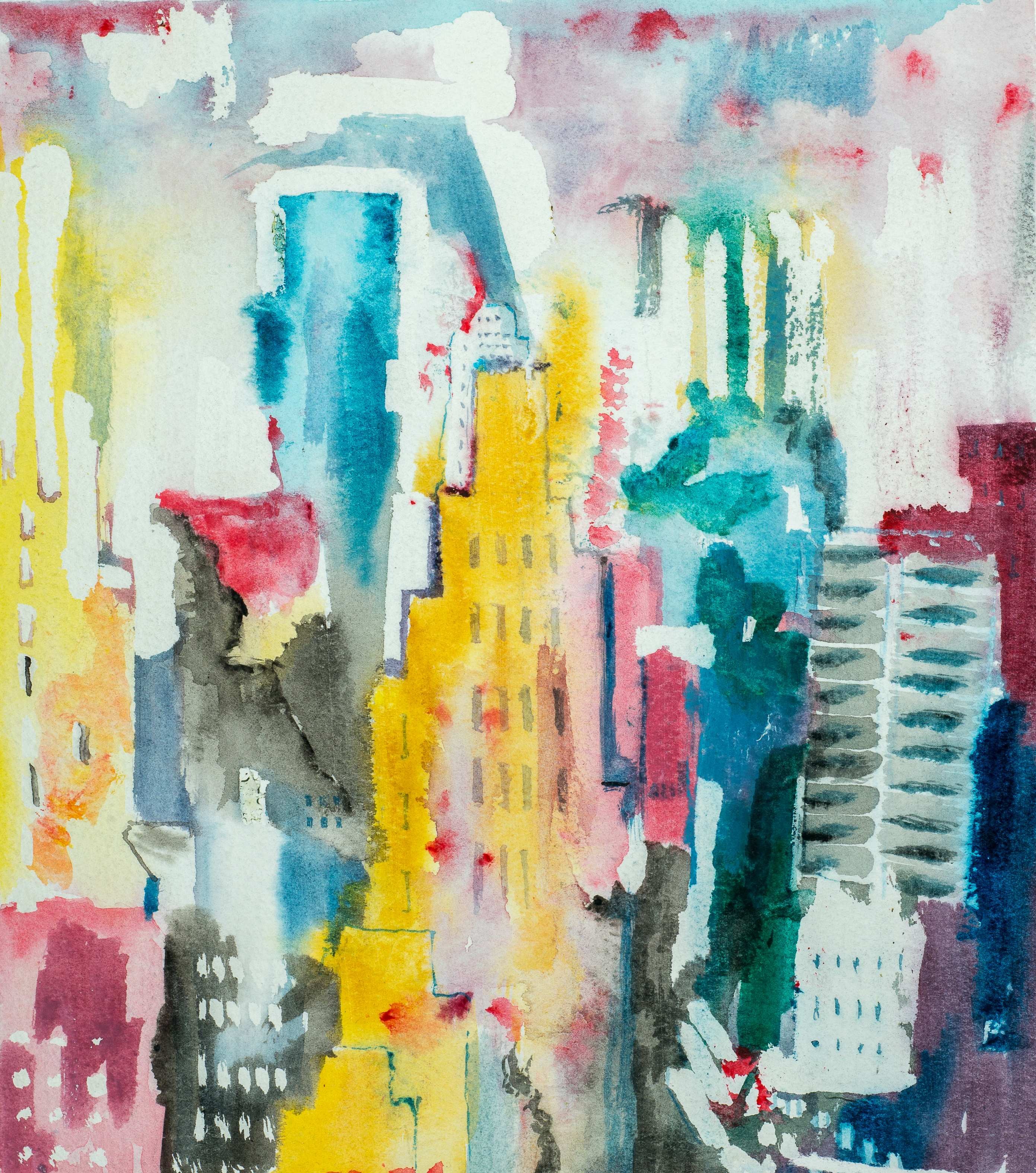 Midtown New York — painting by Chris Brock