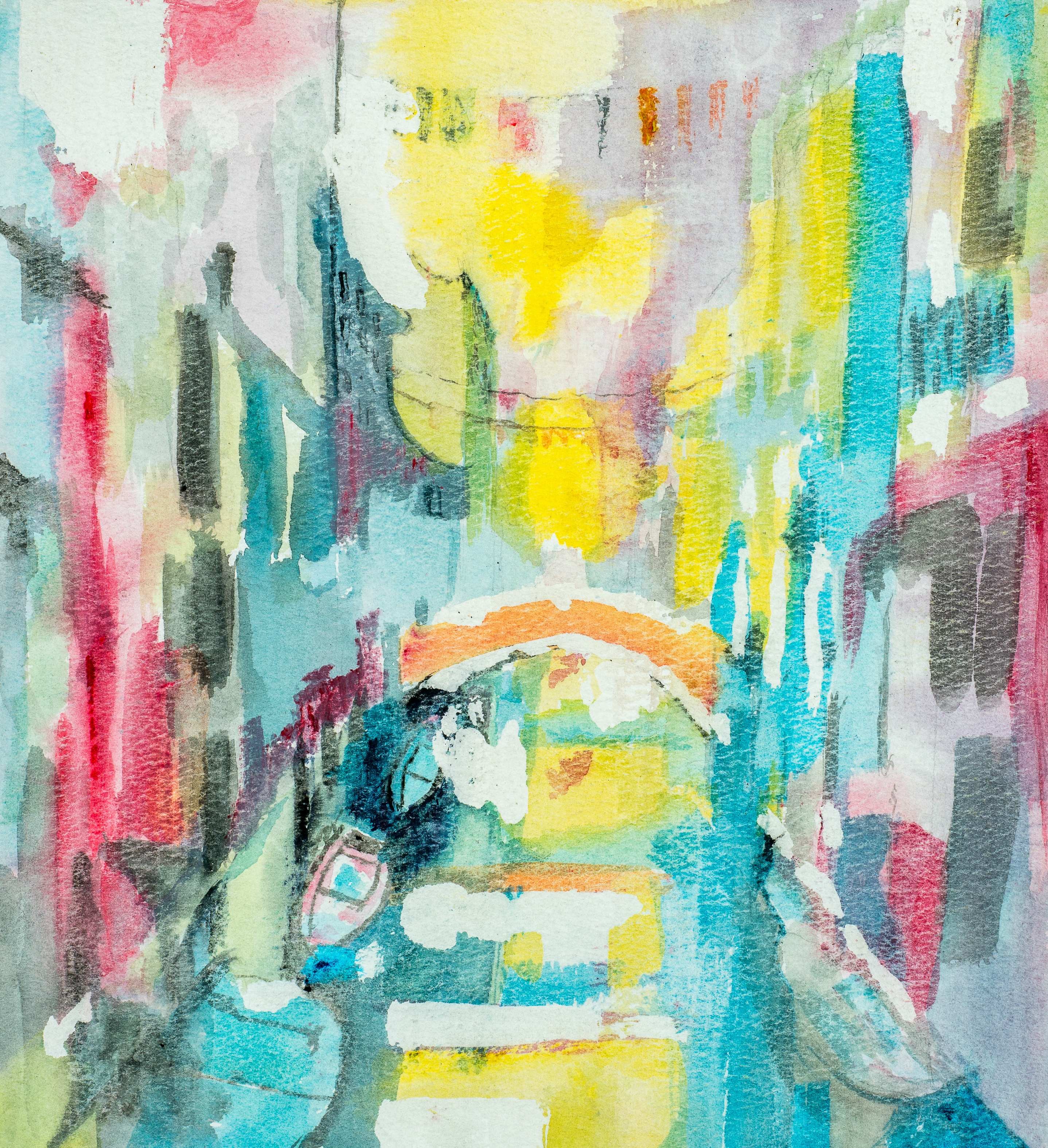 Rio di San Polo, Venice — painting by Chris Brock