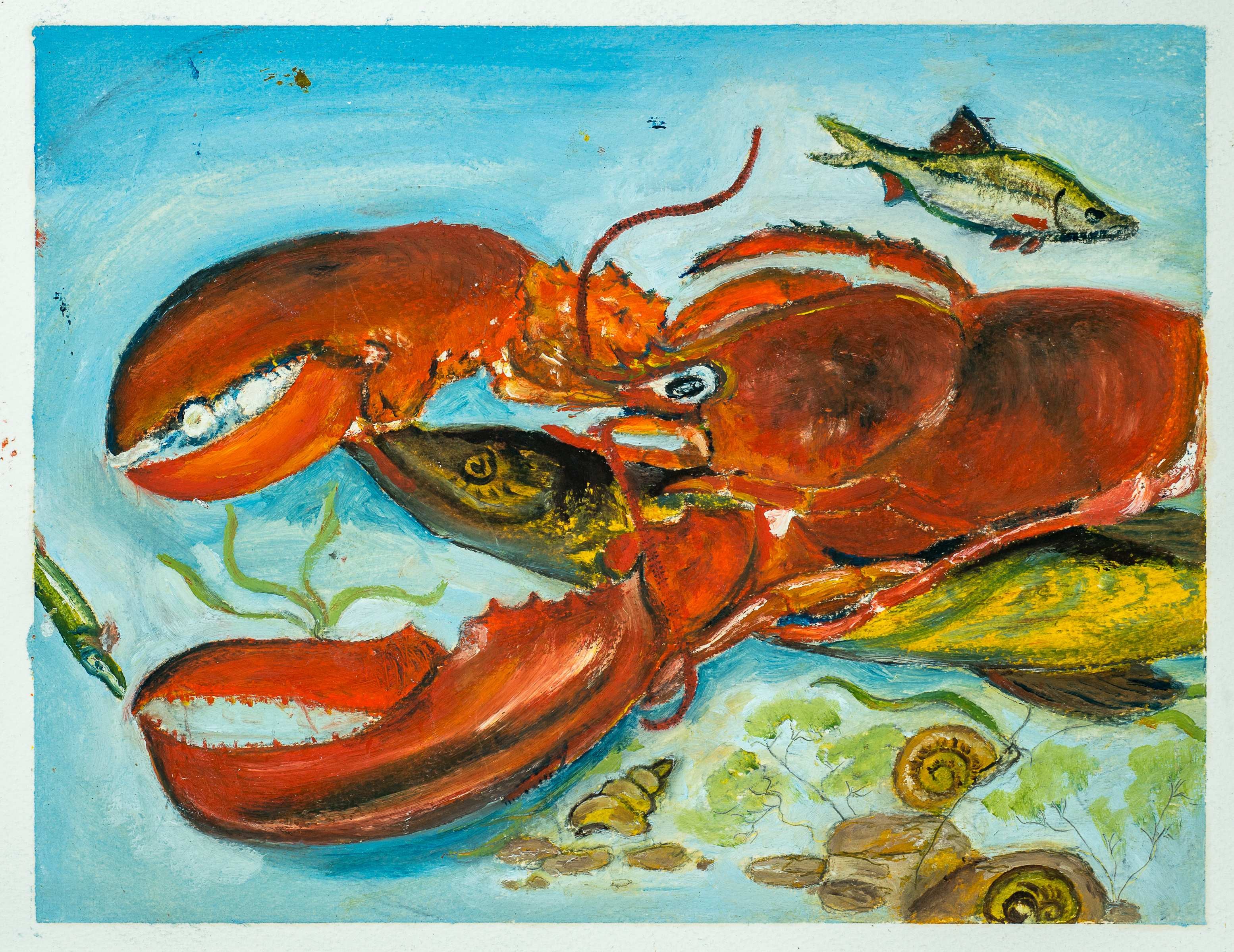 Crustaceans — painting by Chris Brock
