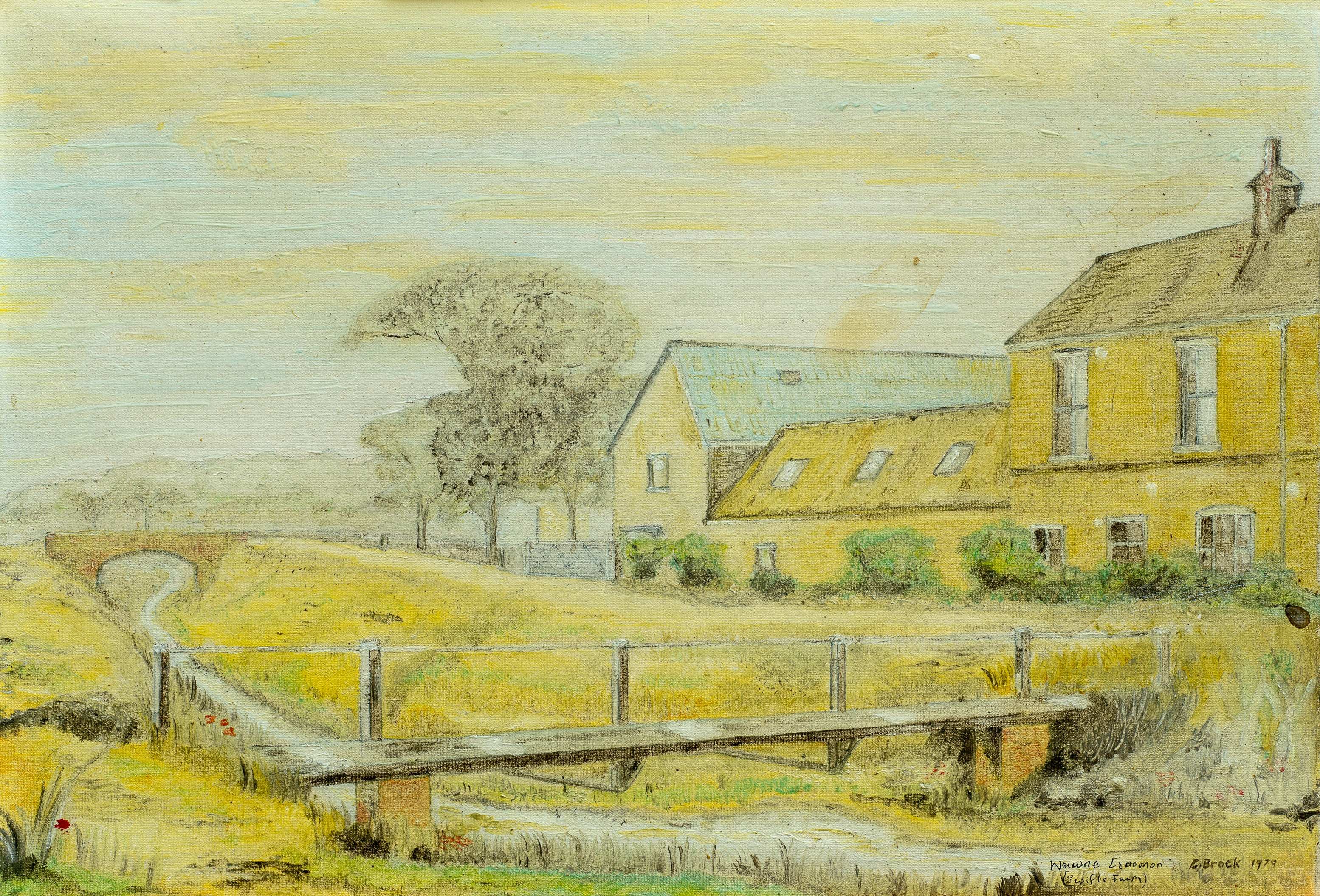 Swift’s Farm, Wawne Common — painting by Chris Brock