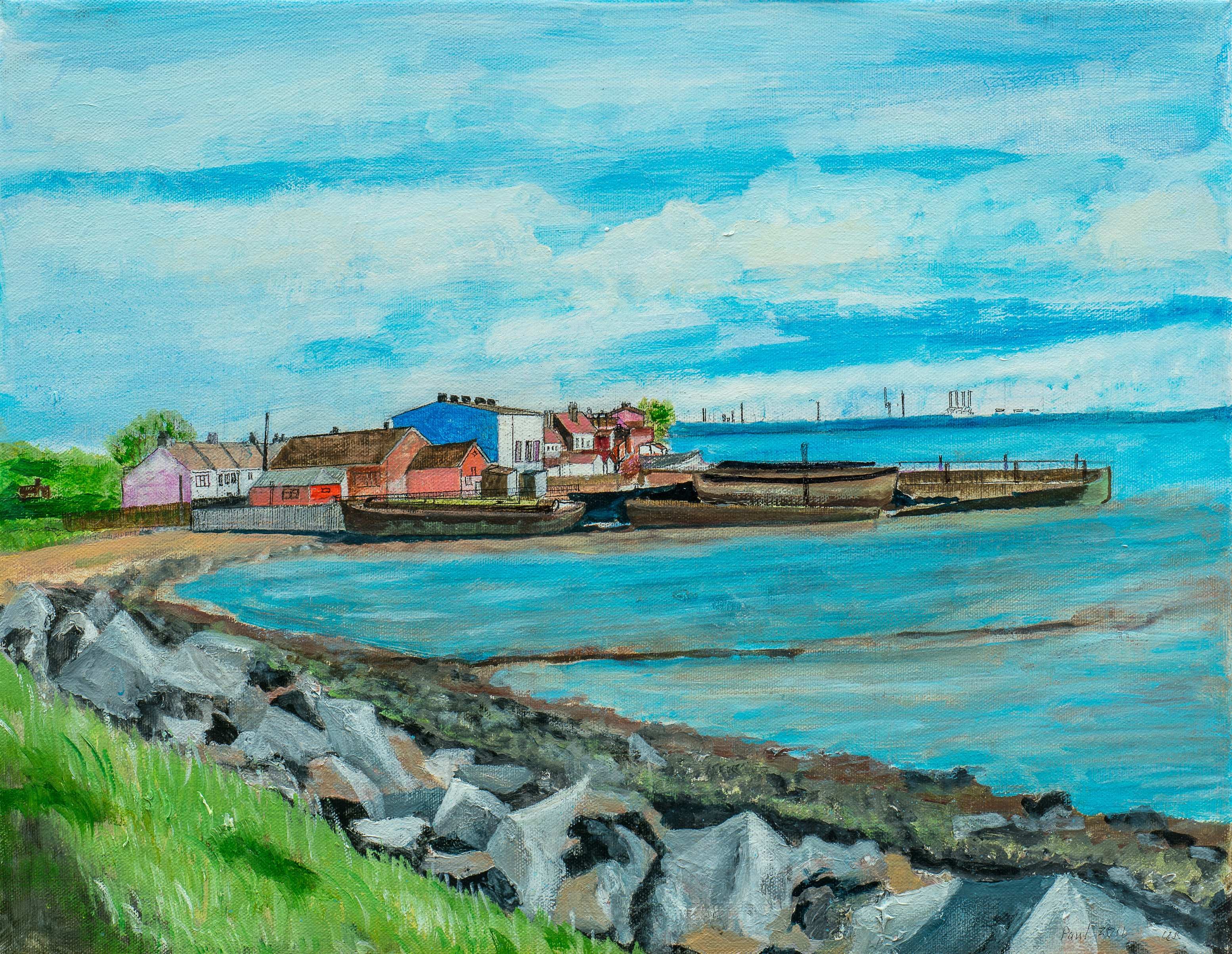 Paull, nr Hull — painting by Chris Brock