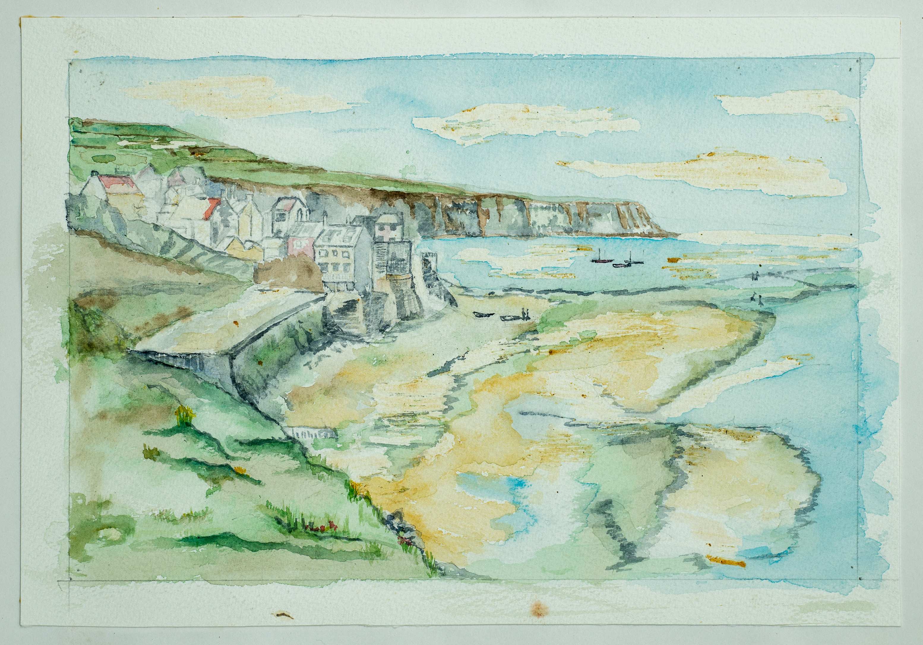 Robin Hoods Bay — painting by Chris Brock