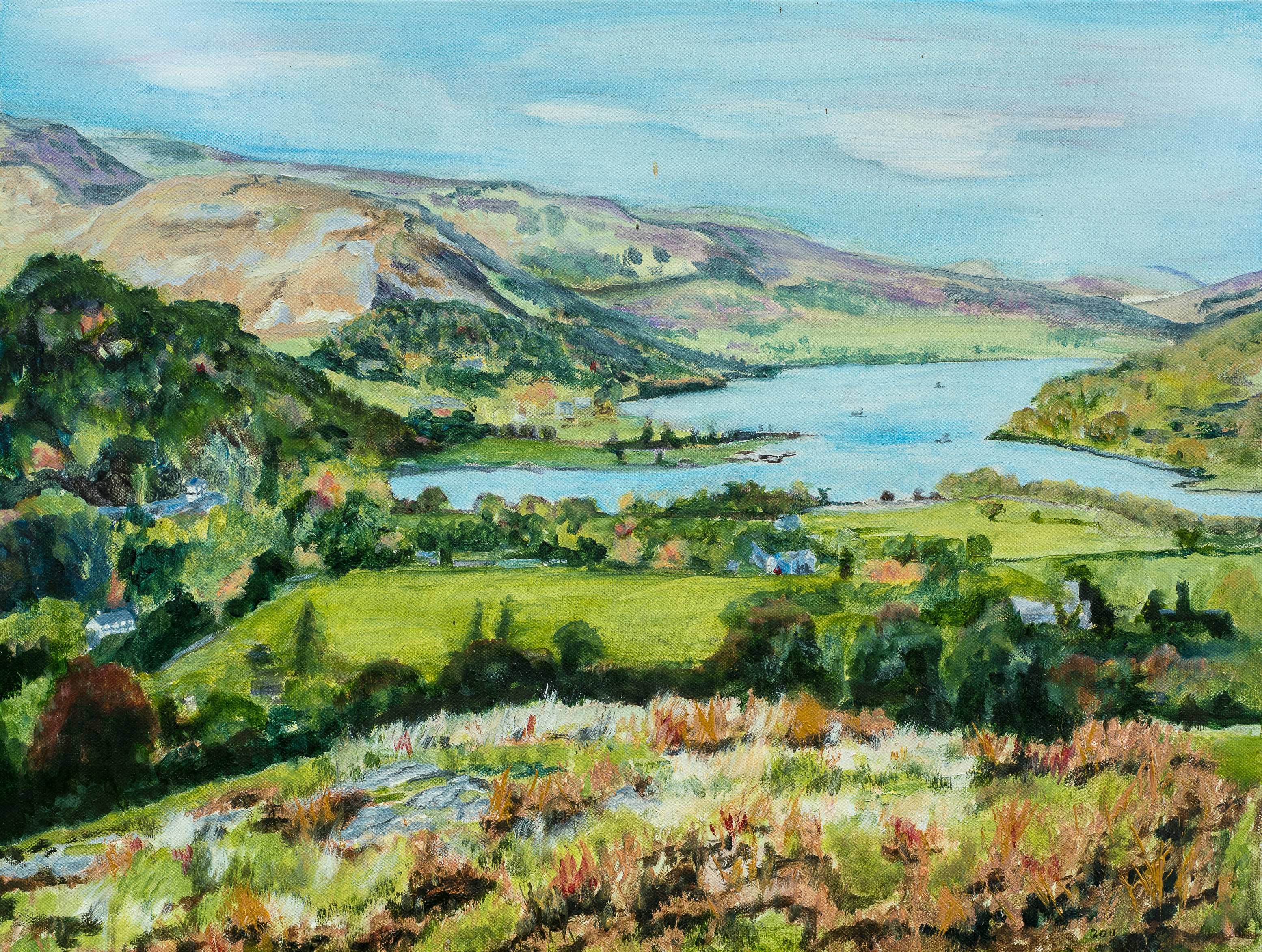 Ullswater, Lake District — painting by Chris Brock