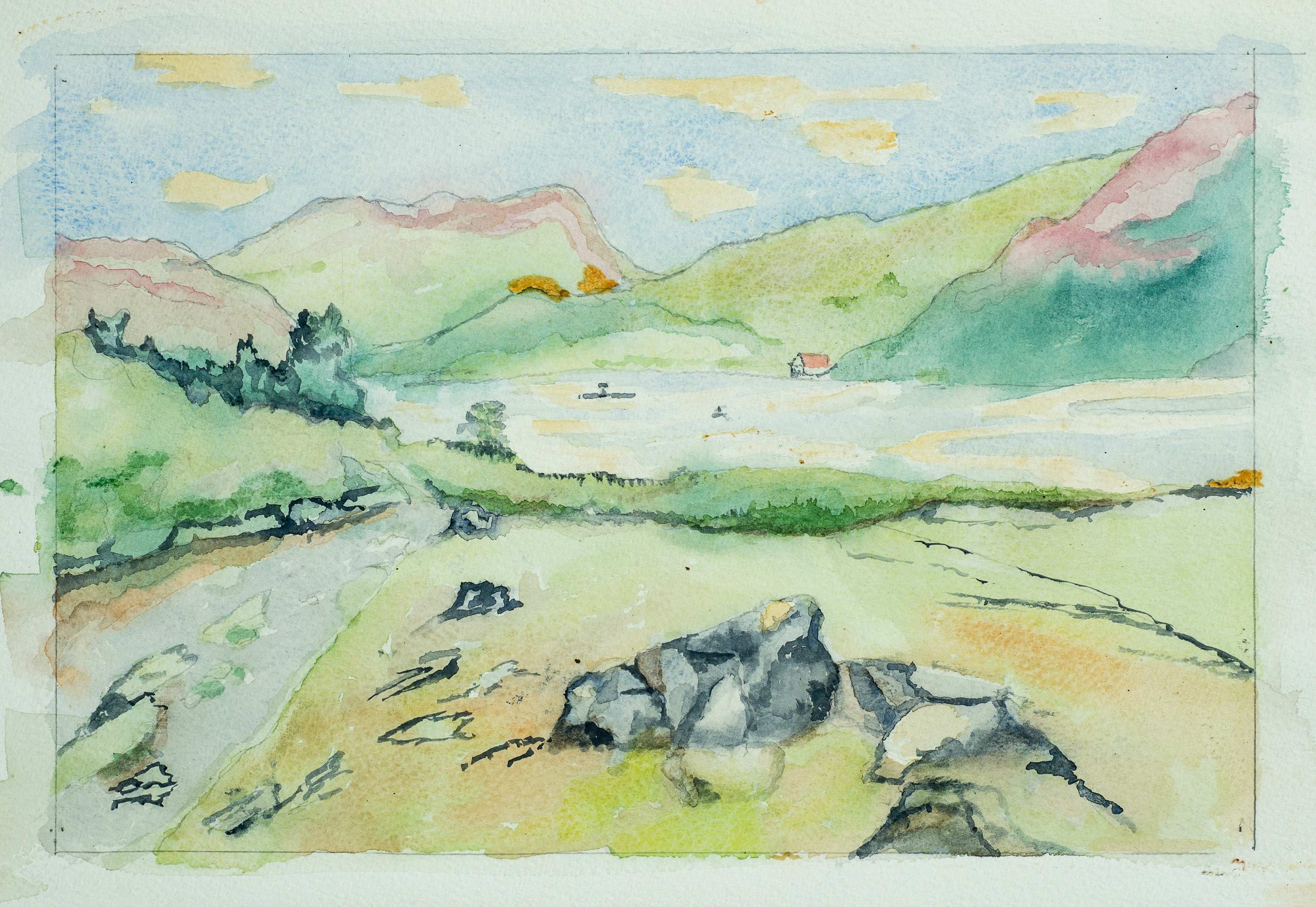 Lake District — painting by Chris Brock
