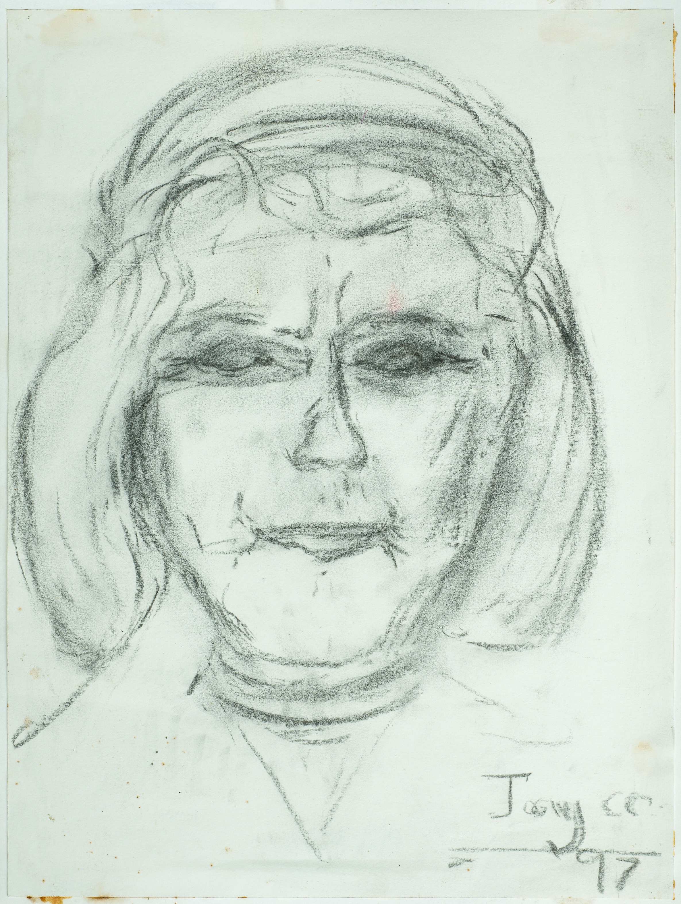 Portrait of Joyce Birch — painting by Chris Brock