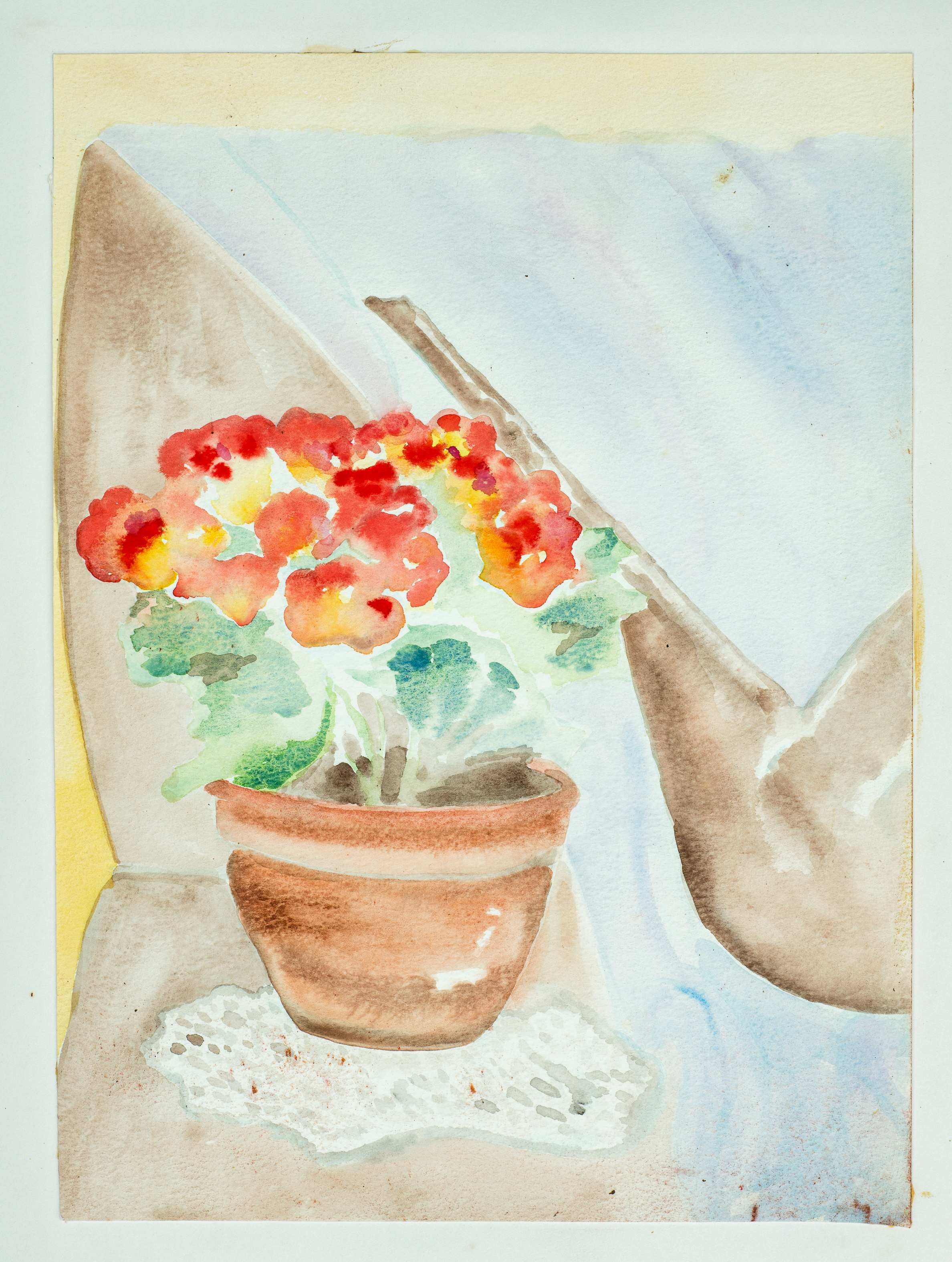 Still life with flowers — painting by Chris Brock
