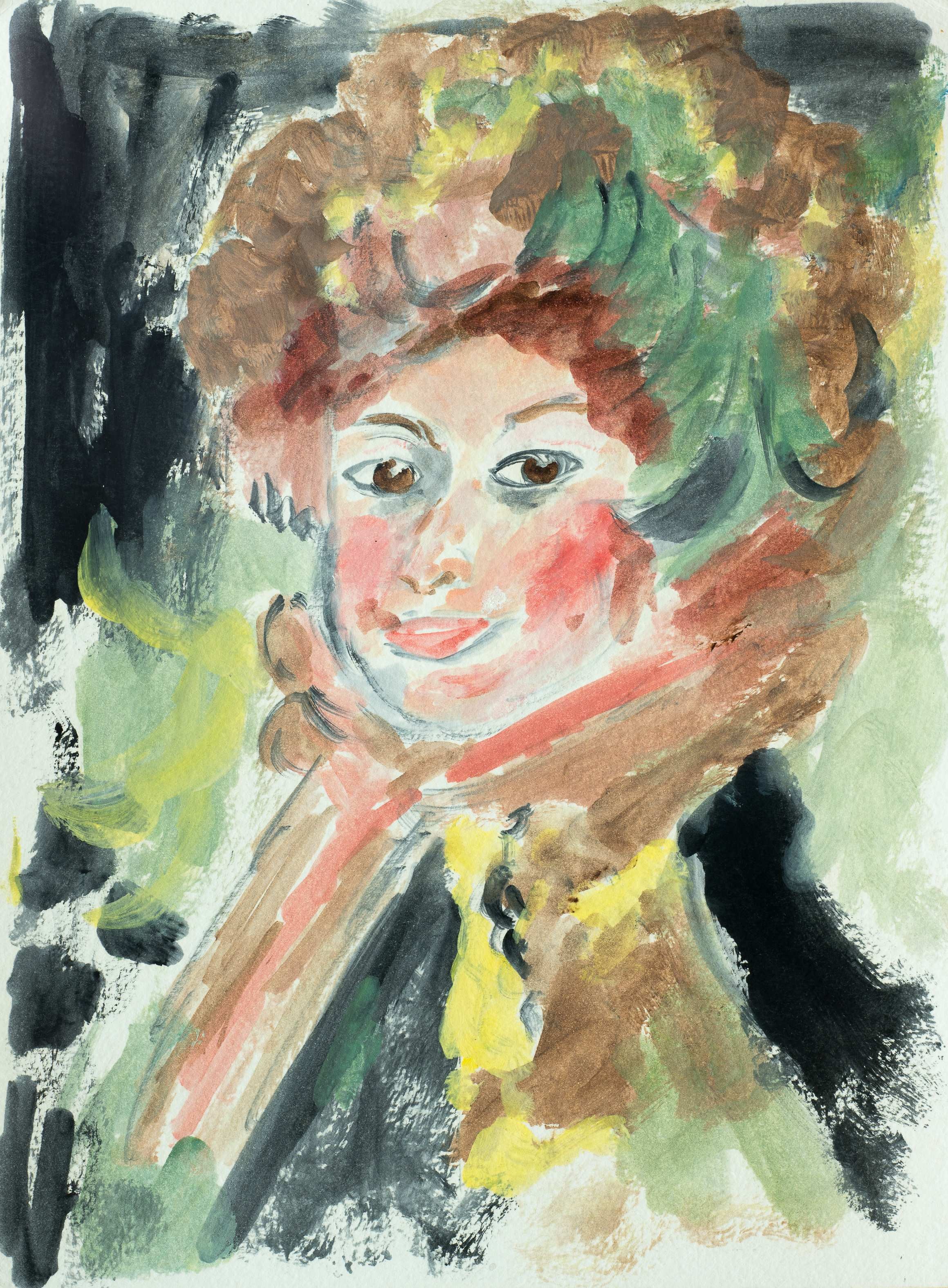 Portrait of a lady after Renoir — painting by Chris Brock